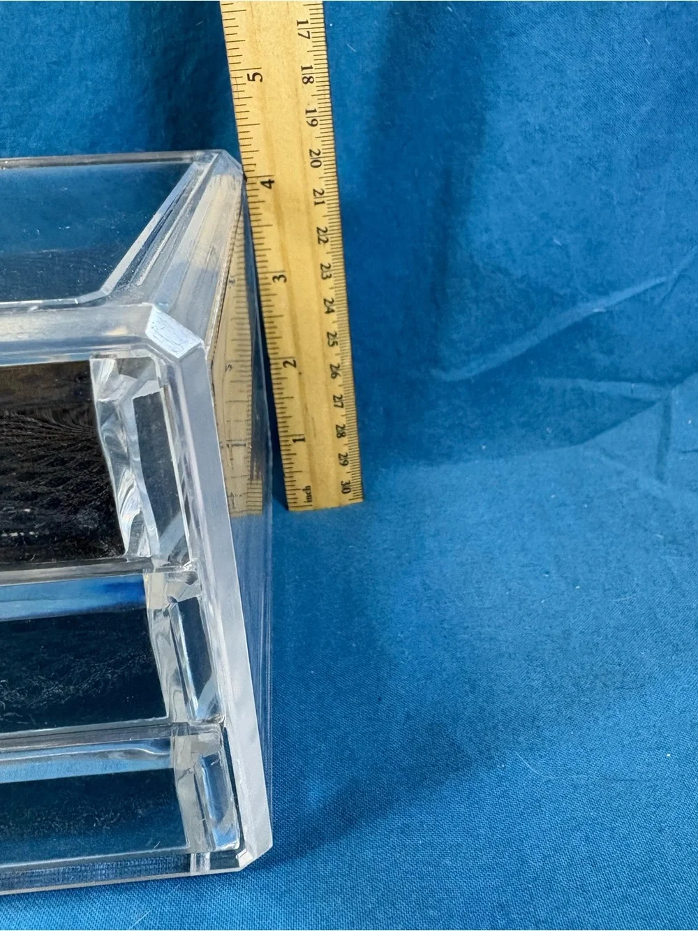 Clear Acrylic 4-Drawer Storage Organizer - Black Liners
